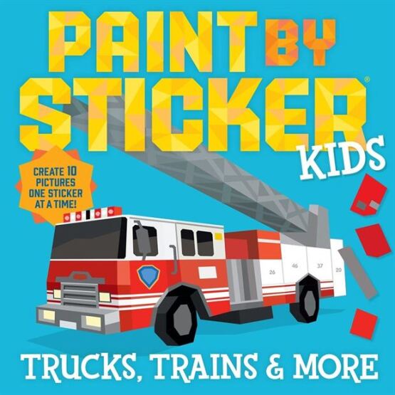 Paint by Sticker Kids: Trucks, Trains & More - Workman Publishing Company