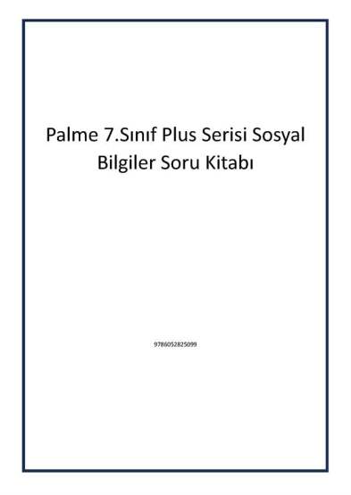 Palme 7.Sınıf Plus Serisi Sosyal Bilgiler Soru Kitabı - Palme Yayıncılık