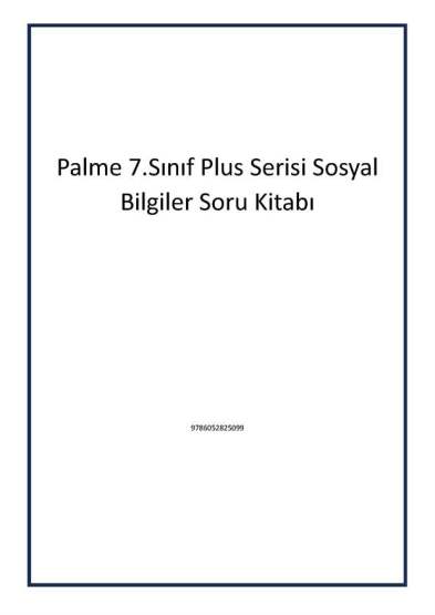 Palme 7.Sınıf Plus Serisi Sosyal Bilgiler Soru Kitabı - 1