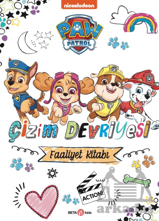 PAW Patrol - Çizim Devriyesi Boyama Kitabı - Beta Kids