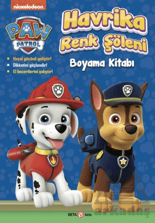 Paw Patrol Havrika Renk Şöleni Boyama Kitabı - Beta Kids
