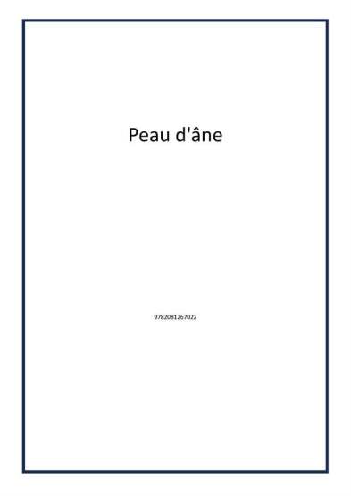 Peau d'âne - Publisher