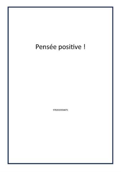 Pensée positive ! - Publisher