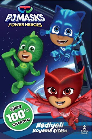 Pj Masks 100+ Çıkartma Hediyeli Boyama Kitabı - Doğan Çocuk