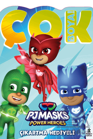 Pjmask Çok Boya! Çıkartmalı Dev Boyama Kitabı - Doğan Çocuk