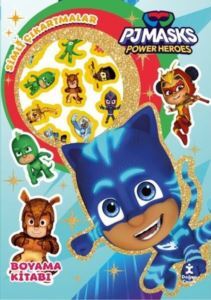 Pjmasks Power Heroes - Star Simli Çıkartmalı Boyama Kitabı - Doğan Çocuk