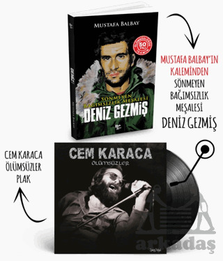 Plaklı Kitaplar - Deniz Gezmiş - Cem Karaca - Ölümsüzler Plak - Halk Kitabevi