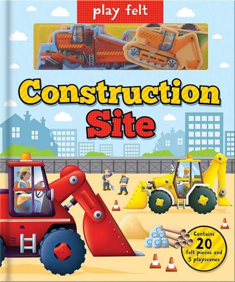 Play Felt Construction Site - Activity Book - Soft Felt Play Books - 1