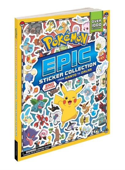 Pokemon Epic Sticker Collection 2nd Edition: From Kanto to Galar - Pikachu Press
