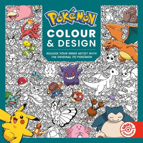 Pokémon Colour And Design (Official Pokémon Colouring Book) - Farshore