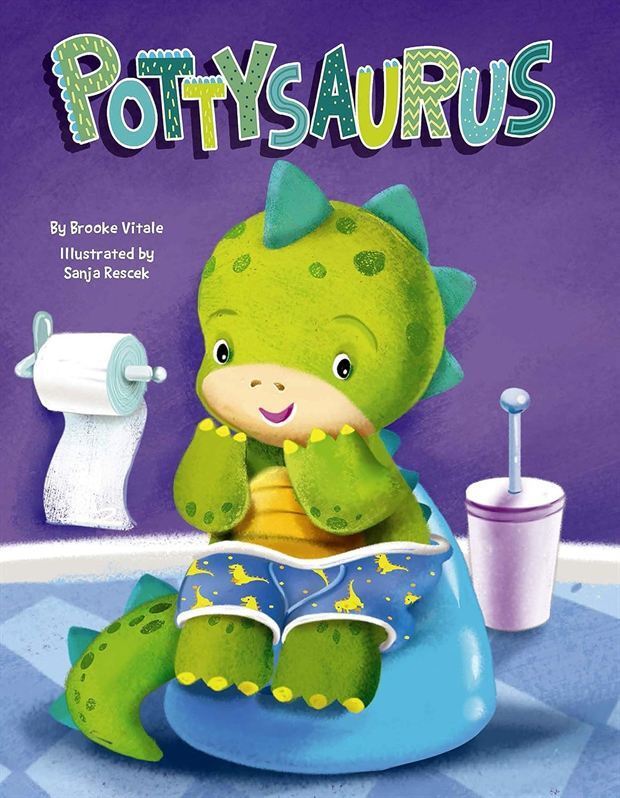 Pottysaurus Padded Board Book,Toilet Training)