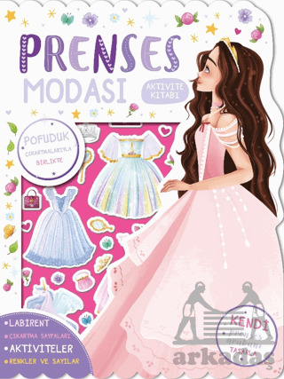 Prenses Modası - Çıkartmalı Aktivite Kitabı - İndigo Çocuk