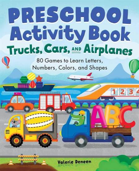 Preschool Activity Book Trucks, Cars, and Airplanes
80 Games to Learn Letters, Numbers, Colors, and Shapes
- School Skills Activity Books - 1