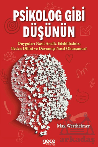 Psikolog Gibi Düşünün - Gece Kitaplığı