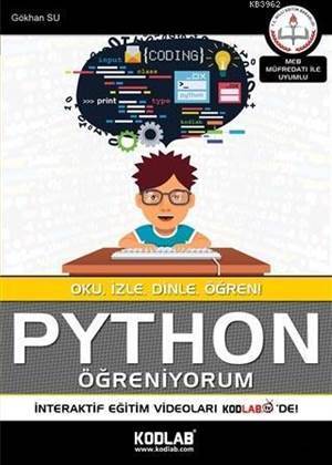 Python Öğreniyorum; Oku, İzle, Dinle, Öğren! - Kodlab Yayın Dağıtım