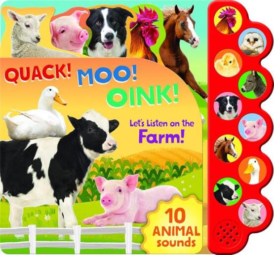 Quack! Moo! Oink! Let's Listen To The Farm (10-Button Sound Book) - 1