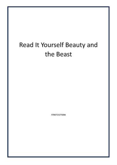 Read It Yourself Beauty and the Beast - Publisher