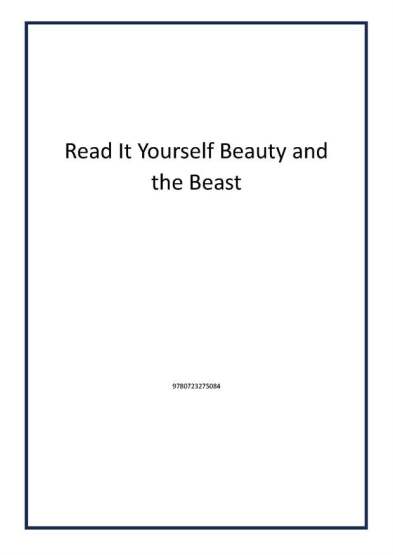 Read It Yourself Beauty and the Beast - 1