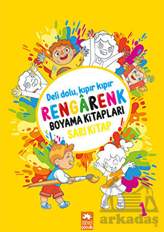 Rengarenk Boyama Kitabı 1 - Sarı Kitap - Eksik Parça Yayınları