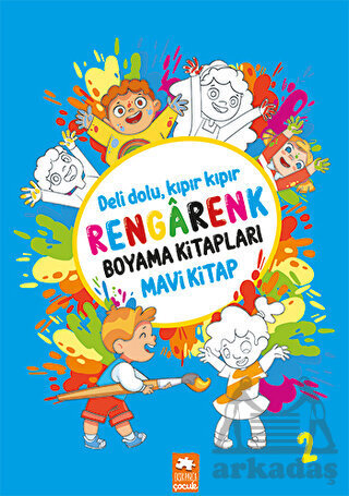 Rengarenk Boyama Kitabı 2 - Mavi Kitap - 1