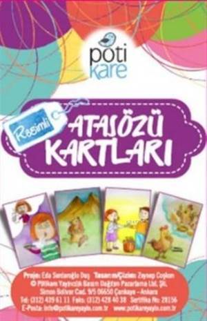 Resimli Atasözü Kartları; (Yaş 6+) - Pötikare Yayıncılık