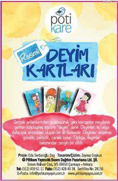 Resimli Deyim Kartları; Eğitici kartlar Serisi 1 - Pötikare Yayıncılık