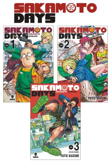 Sakamoto Days - Sakamoto Günleri 1-2-3 Manga Seti - Kurukafa Yayınevi