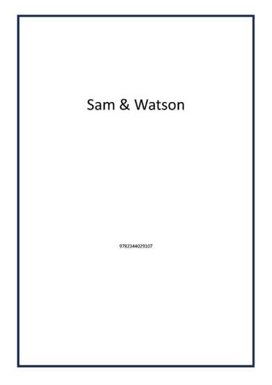 Sam & Watson - Publisher