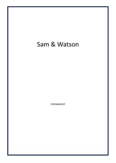 Sam & Watson - 1