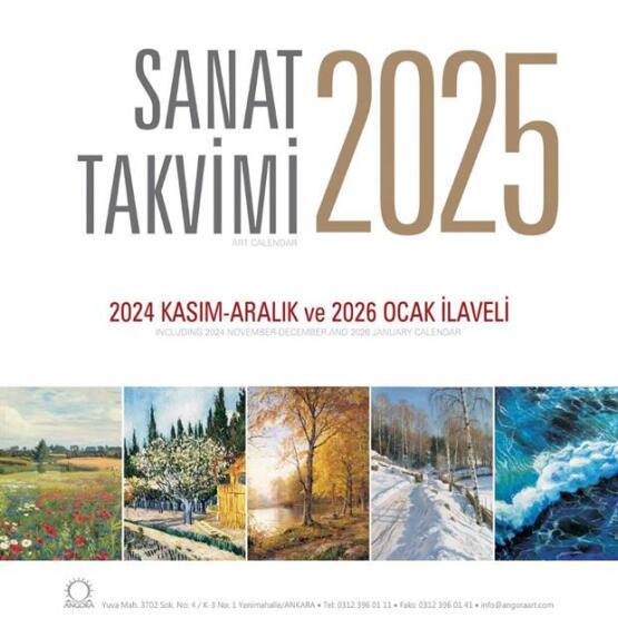 Sanat Takvimi 2025 Duvar Takvimi - 2