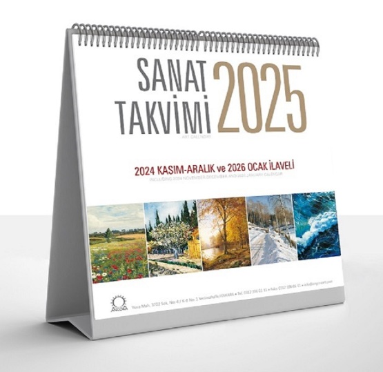 Sanat Takvimi 2025 Masa Takvimi - Angora Yayıncılık