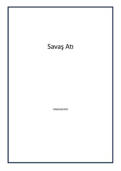 Savaş Atı - 1