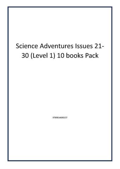 Science Adventures Issues 21-30 (Level 1) 10 books Pack - Publisher