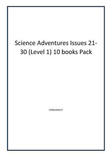 Science Adventures Issues 21-30 (Level 1) 10 books Pack - 1