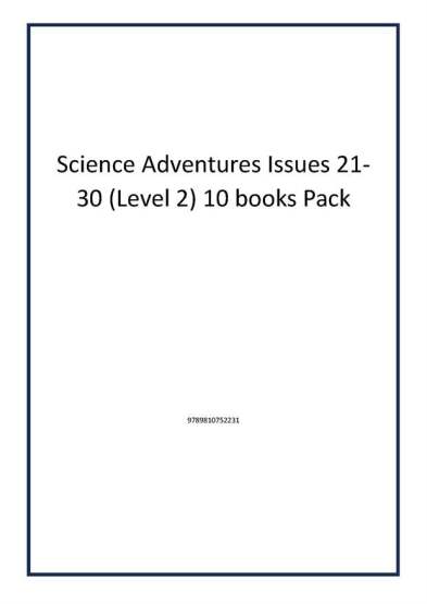 Science Adventures Issues 21-30 (Level 2) 10 books Pack - Publisher