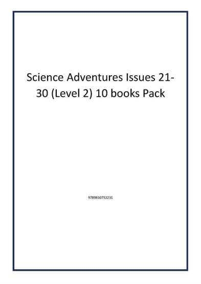 Science Adventures Issues 21-30 (Level 2) 10 books Pack - 1