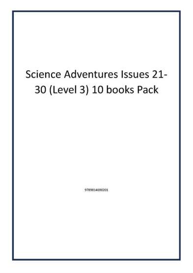 Science Adventures Issues 21-30 (Level 3) 10 books Pack - Publisher