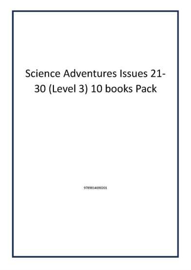 Science Adventures Issues 21-30 (Level 3) 10 books Pack - 1