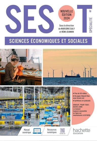 Sciences economiques et sociales SES Tle specialite Edition 2024 - 1