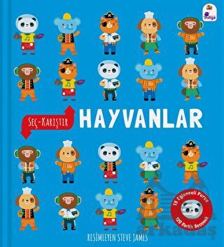Seç - Karıştır: Hayvanlar (15 Eğlenceli Parça, 120 Farklı Seçenek) - İndigo Çocuk