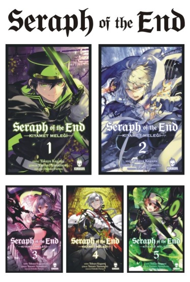 Seraph Of The End-Kıyamet Meleği 1-2-3-4-5 Manga Seti - Kurukafa Yayınevi