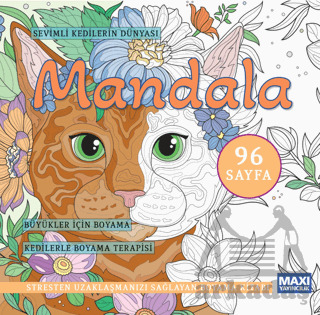 Sevimli Kedilerin Dünyası Mandala - Maxi Yayıncılık
