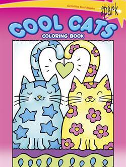 SPARK Cool Cats Coloring Book - Dover Publications