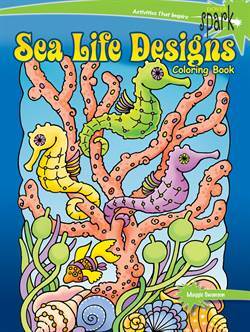 SPARK Sea Life Designs Coloring Book - 1