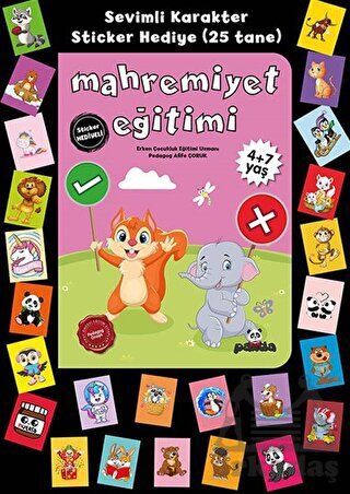 Stickerlı 4+7 Yaş Mahremiyet Eğitimi - Beyaz Panda Yayınları