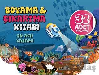 Su Altı Yaşamı Boyama Ve Çıkartma Kitabı - 1