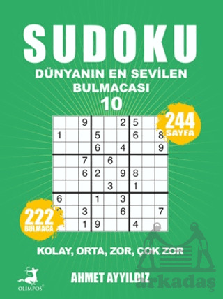Sudoku - Dünyanın En Sevilen Bulmacası 10 - Olimpos Yayınları