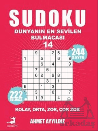 Sudoku Dünyanın En Sevilen Sevilen Bulmacası 14 - Olimpos Yayınları