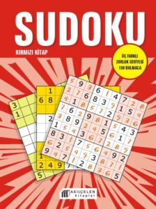 Sudoku Kırmızı Kitap - Üç Farklı Zorluk Seviyesi 159 Bulmaca - Akılçelen Kitaplar