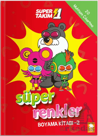 Süper 1 Takım: Süper Renkler Boyama Kitabı - 2 - 1